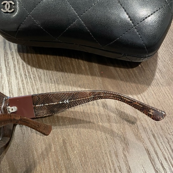 CHANEL Acetate CC Lace Effect Sunglasses 5146 in Brown - Picture 4 of 4